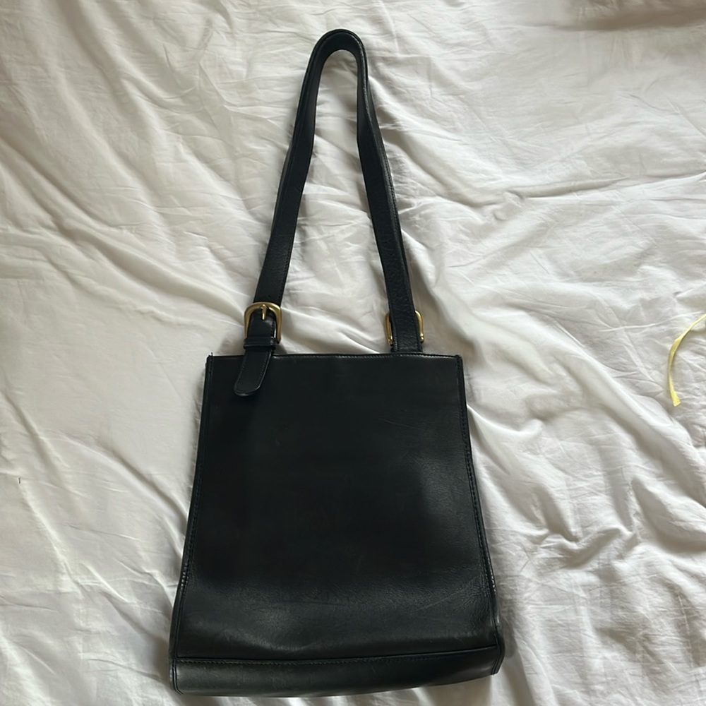 Vintage Hunt Club Black Leather shoulder bag
